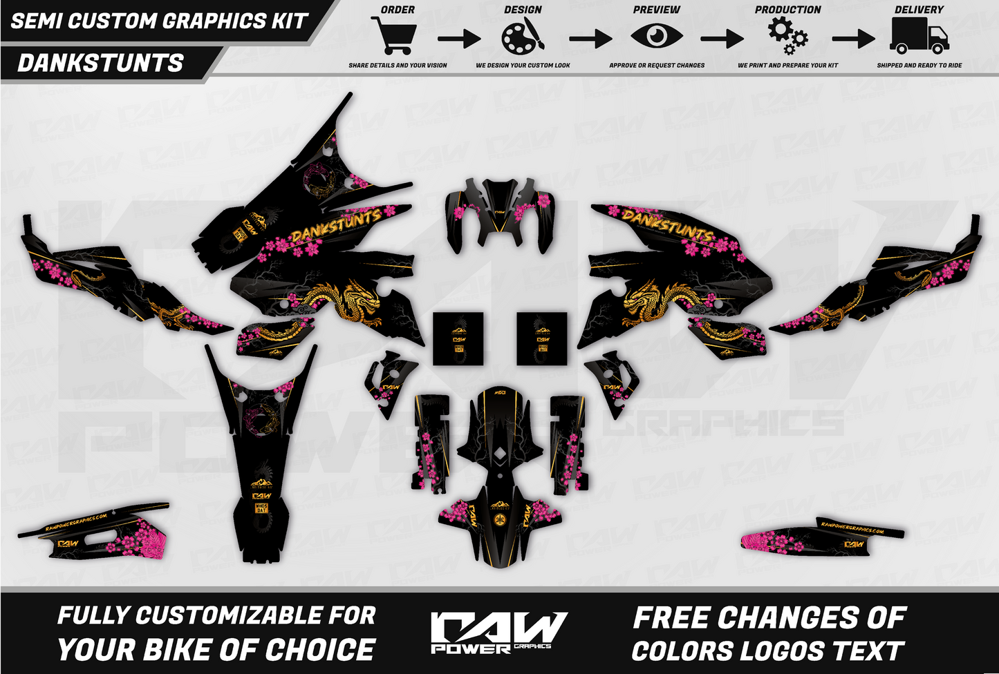 DANKSTUNTS - Semi-custom graphics kit
