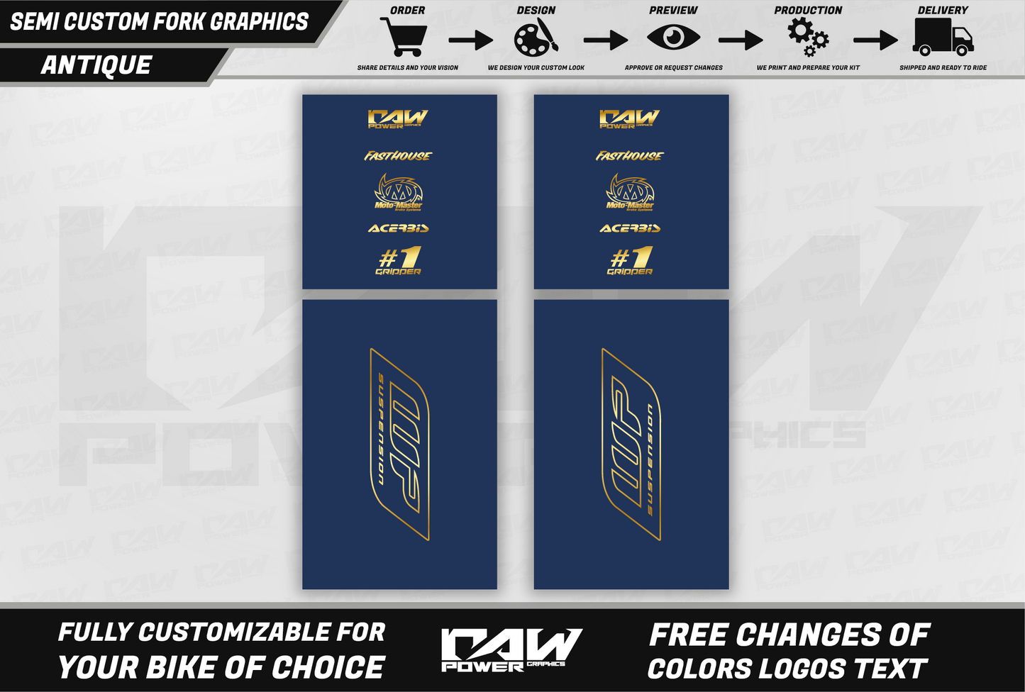 ANTIQUE - Fork graphics kit