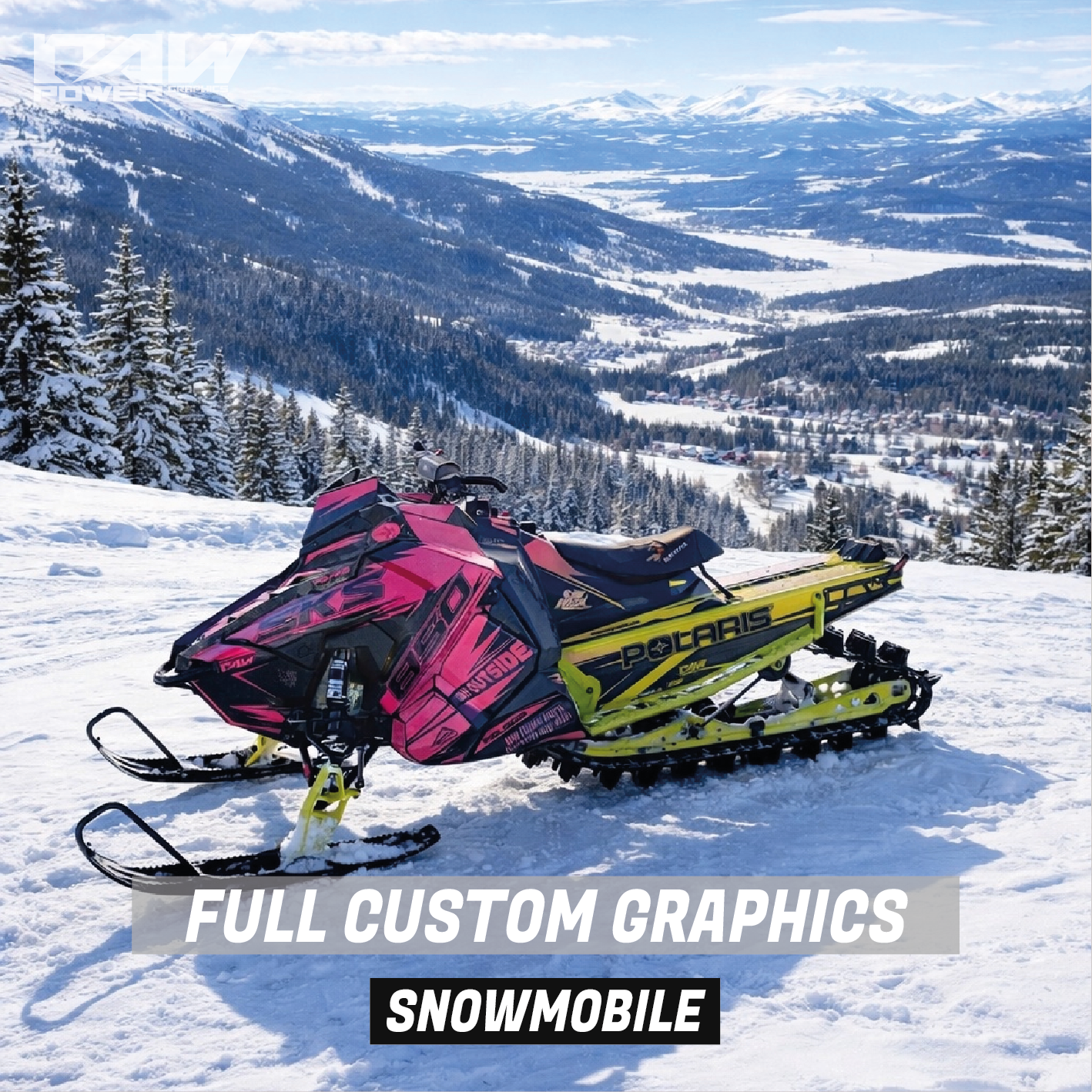 FULL CUSTOM SNOWMOBILE GRAPHICS KIT