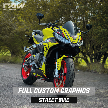FULL CUSTOM STREET BIKE GRAPHICS KIT