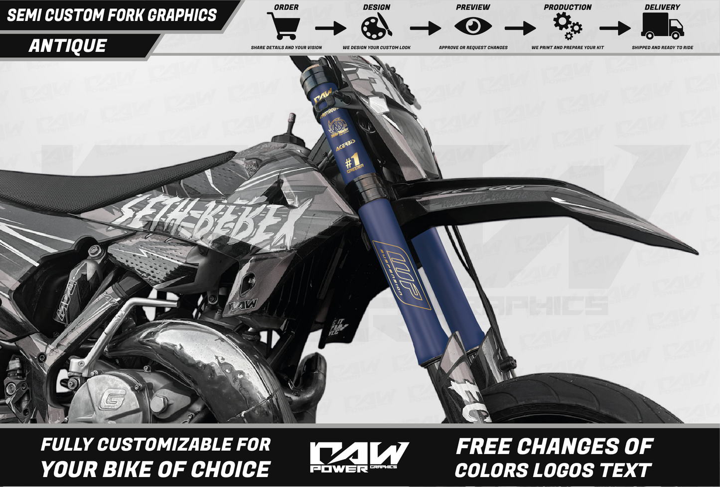 ANTIQUE  - Fork graphics kit