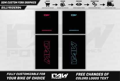 SILLYRIDER94 - Fork graphics kit