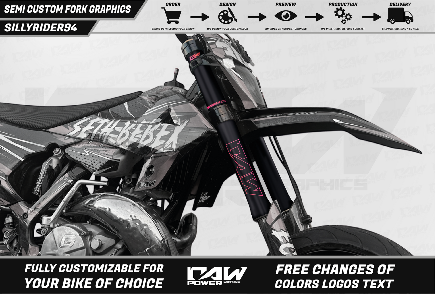 SILLYRIDER94 - Fork graphics kit