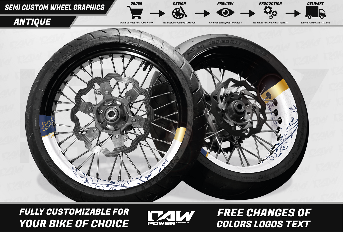 ANTIQUE - WHEEL GRAPHICS