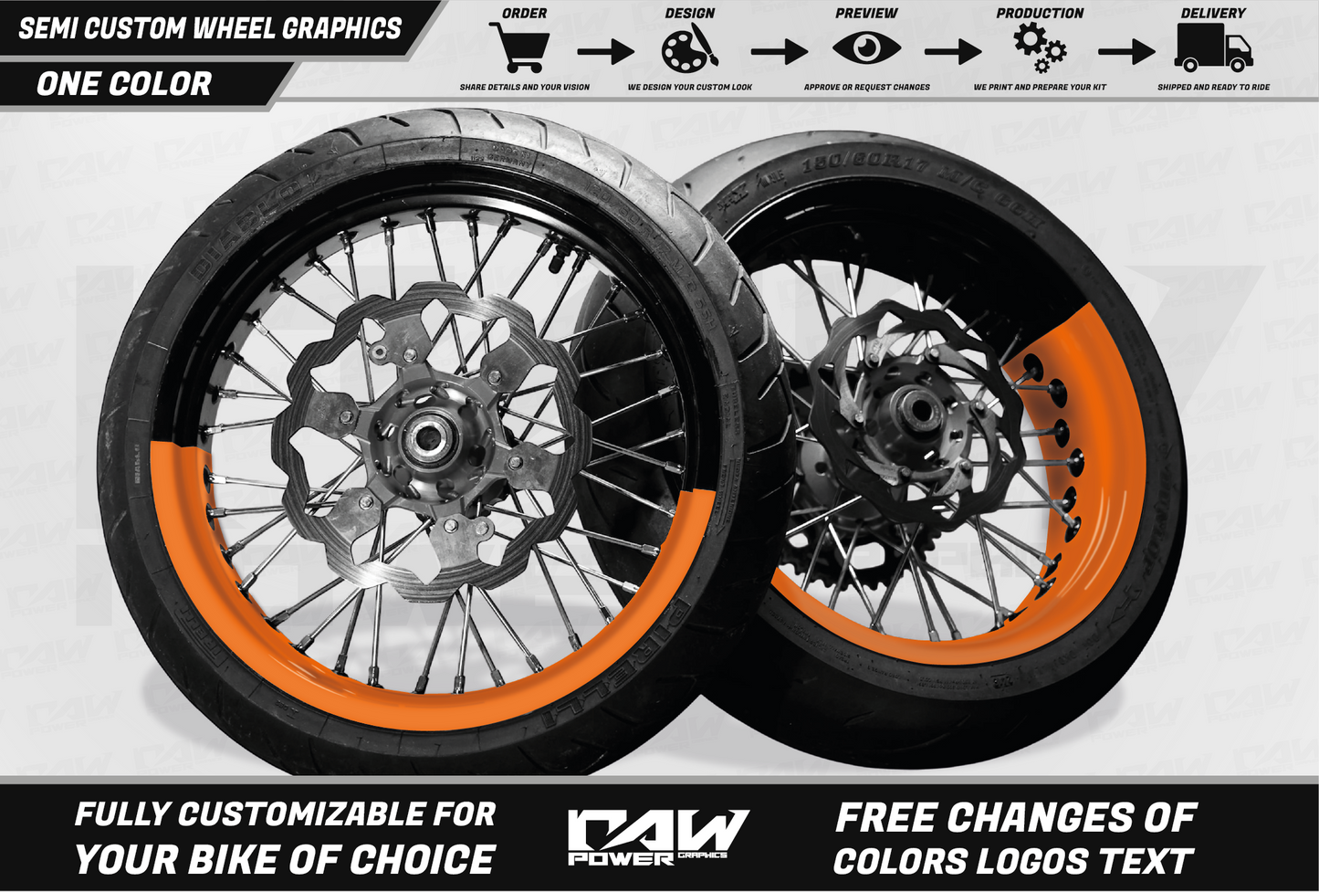 50/50 WHEEL GRAPHICS - ONE COLOR