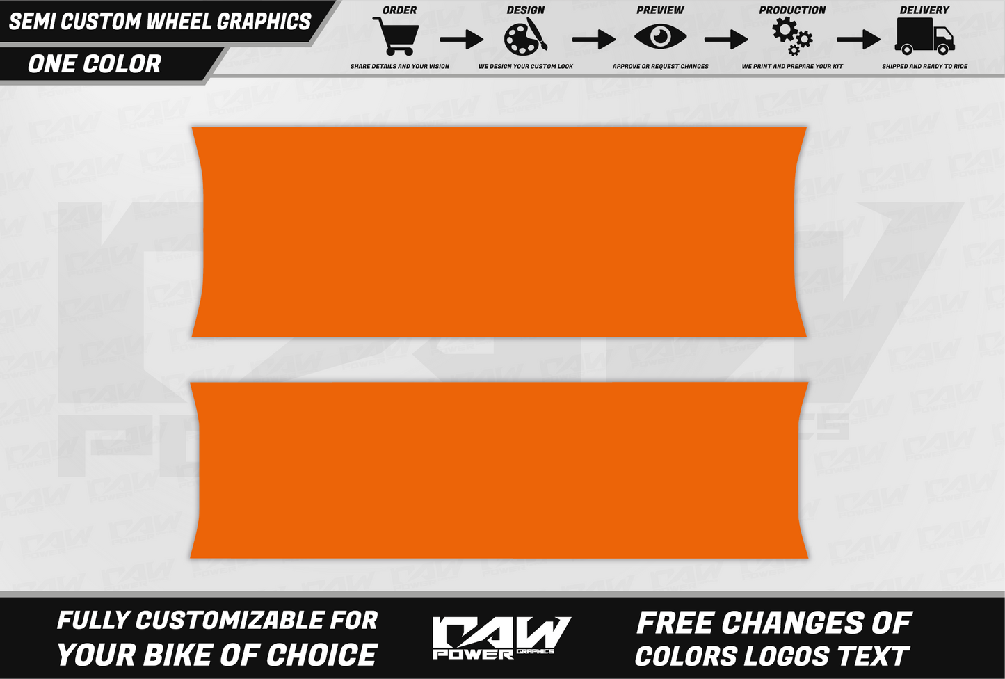 50/50 WHEEL GRAPHICS - ONE COLOR